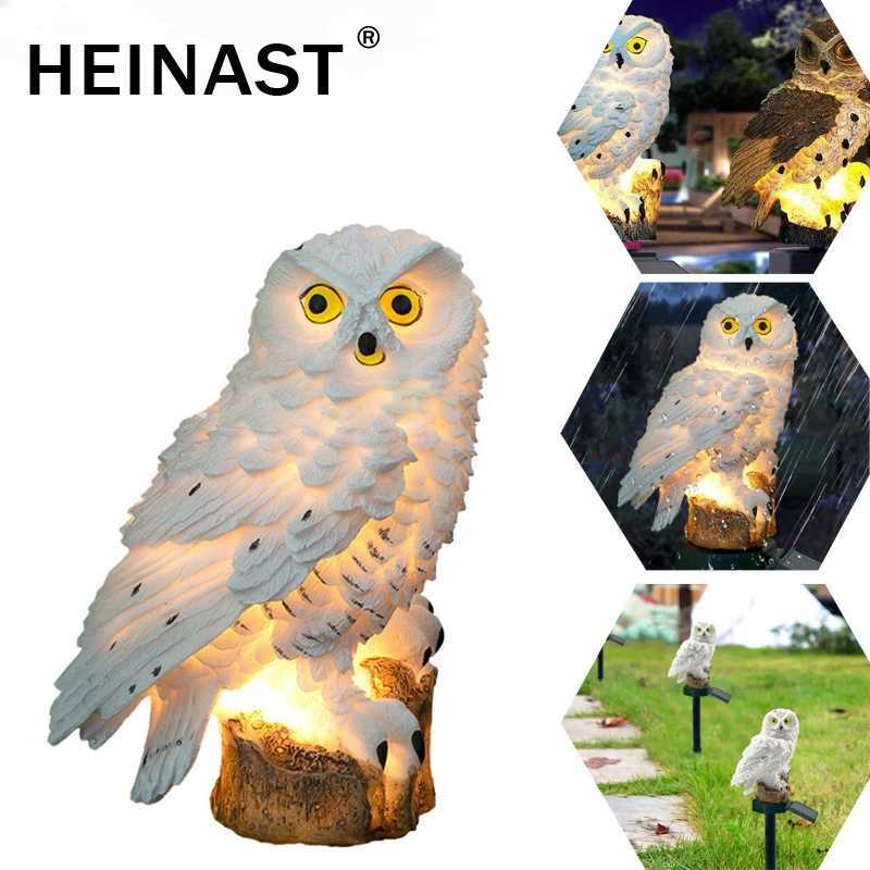 Outdoor Solar Lights Solar Powered LED Owl Garden Lights Owl Animal Lawn Lamps Waterproof Solar Lamp for Christmas Decoration W250607