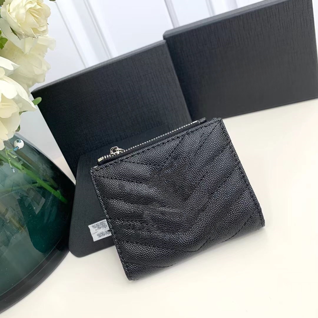 083Short wallet purse new style women's wallet fashionable diamond zipper handbag multi-card slot mobile phone coin purse