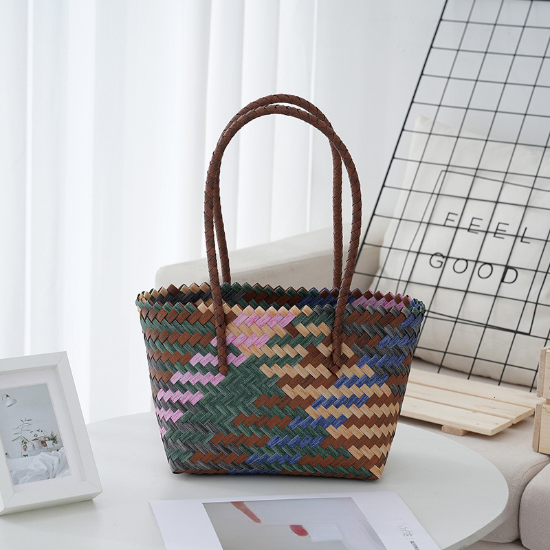 Top quality brand high-quality new design free designer bag hand woven basket large capacity multifunctional leisure handbag beach bag brand new free 