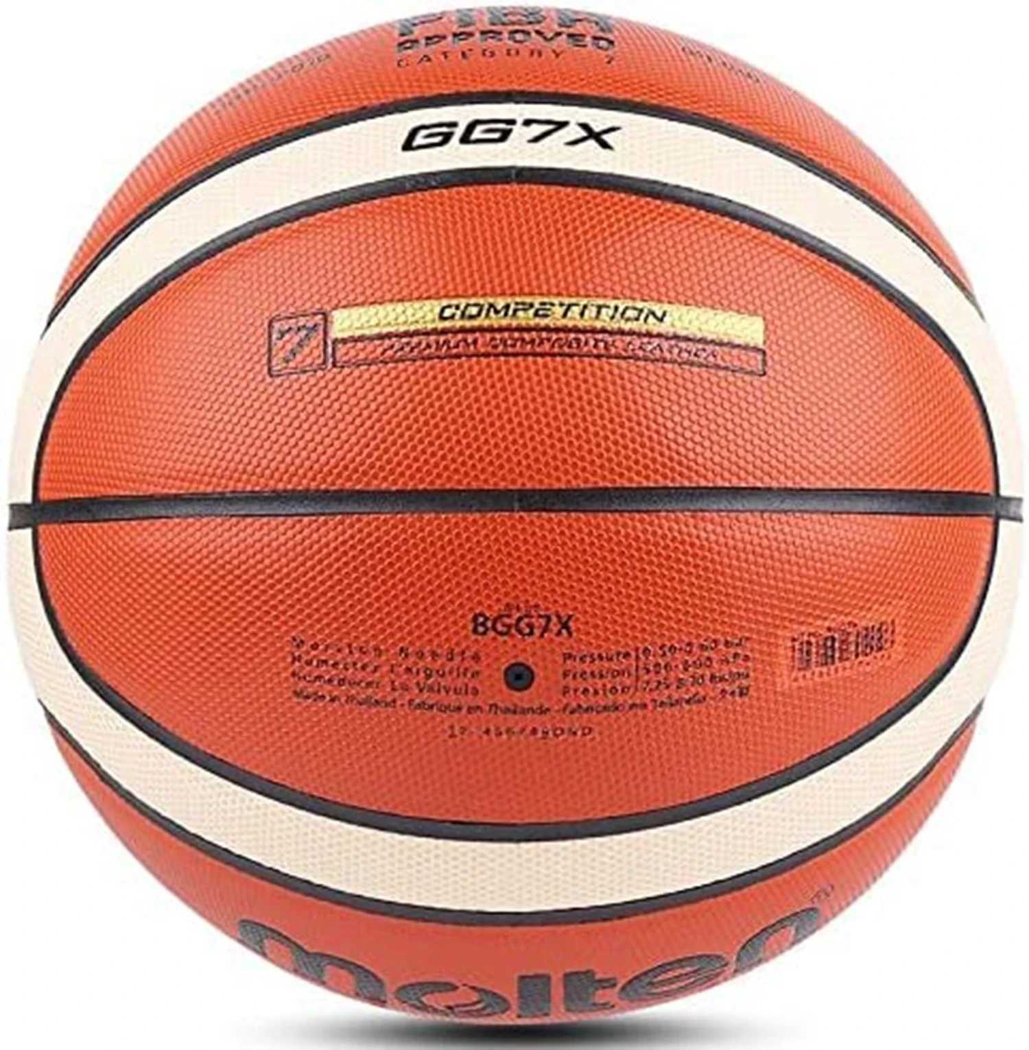 Molten GG7X GG6X GG5X Basketball PU Leather for Adult Teenager Children Outdoor Indoor Match Training FIBA ApprovedXJ250606