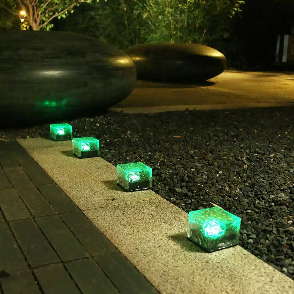 Outdoor LED Solar Light Garden Yard Landscape Light Waterproof Staircase Steps Lamp Decorative Street Lantern Decoration W250607