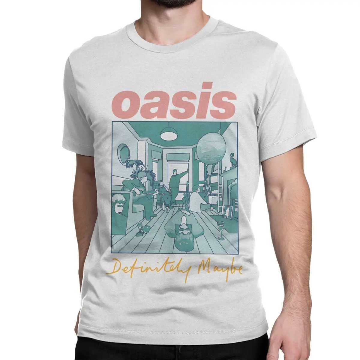 Men Womens T-Shirts Definitely Maybe Artwork Band Funny Cotton Ts Short Sleeve T Shirts Crewneck Clothes Gift Idea X250607