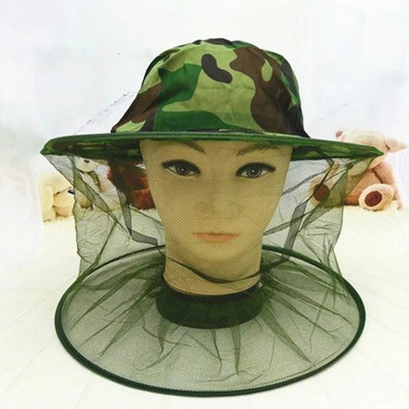 Fashion Insect Mosquito Net Mesh Face Fishing Hunting Outdoor Camping Hat 250605