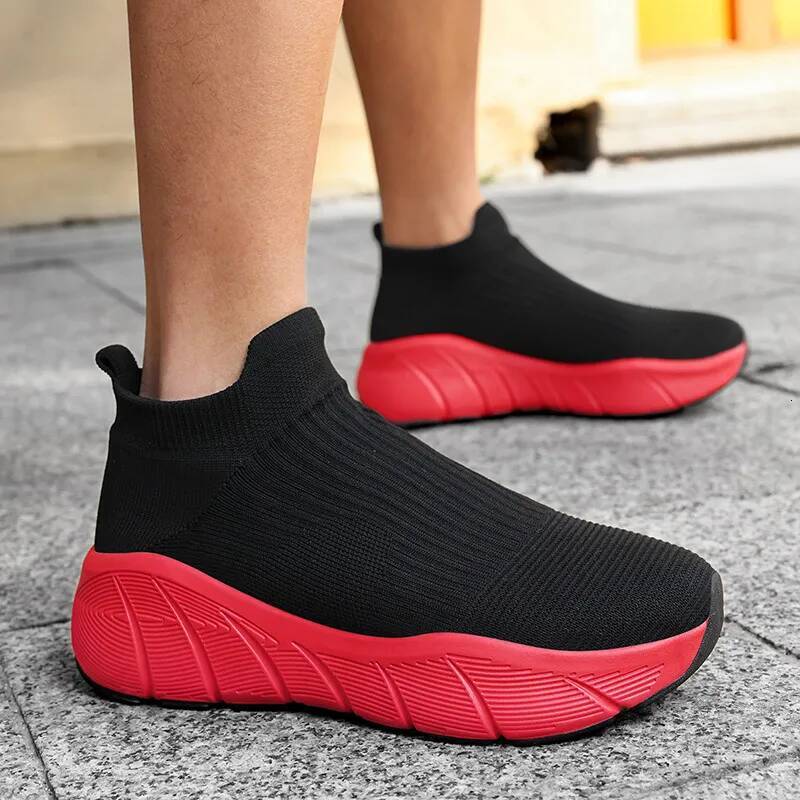 Ddmyoutdoor Classic Original Black Blue Men S Platform Breathable Running Sneakers Unisex Big Size Summer Socks Shoes Trainers Outdoor Shoes