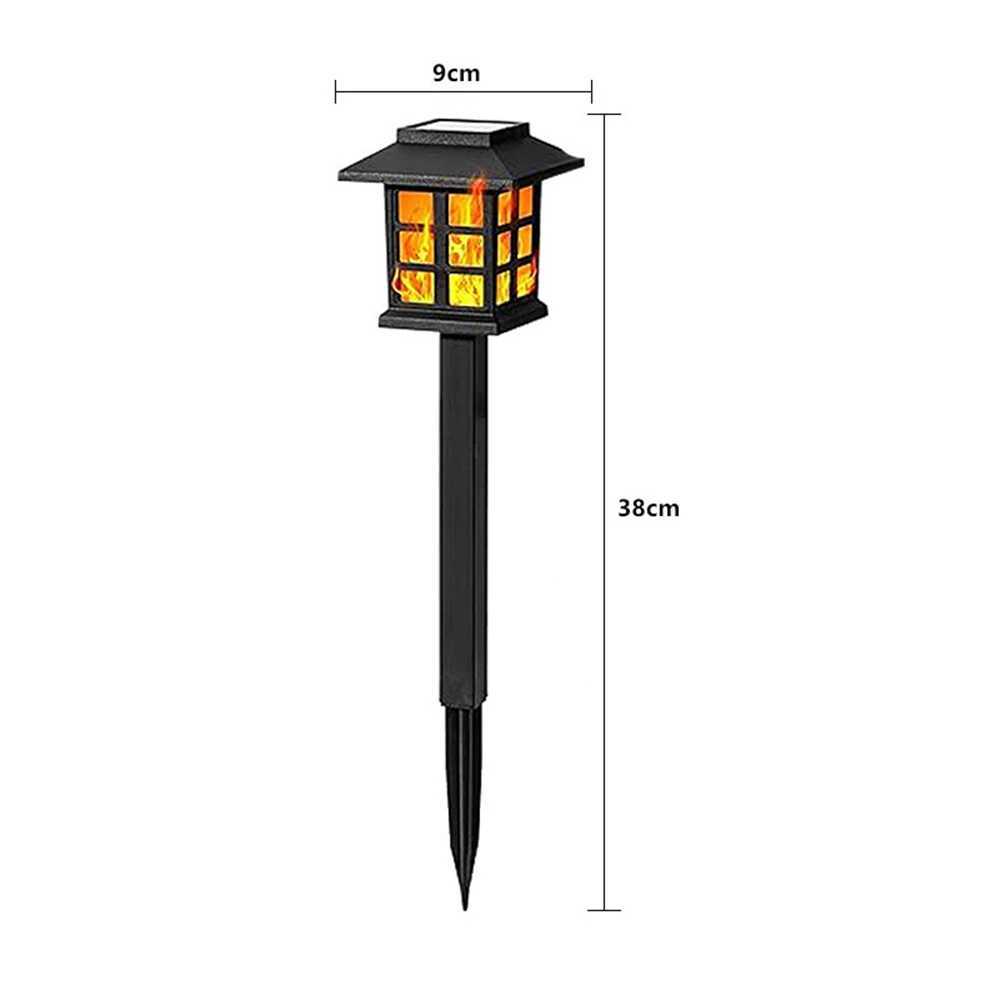 2/4 pcs 10LEDS Solar Flame Torch Light Flickering Light Waterproof Garden Decoration Outdoor Lawn Path Yard Patio Floor Lamp XJ250606