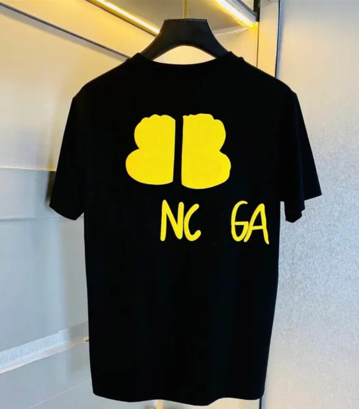 Men's T-Shirts designer t-shirts summer fashion simplesolid black letter printing Tshirts couple top white men shirt casual loose women tees