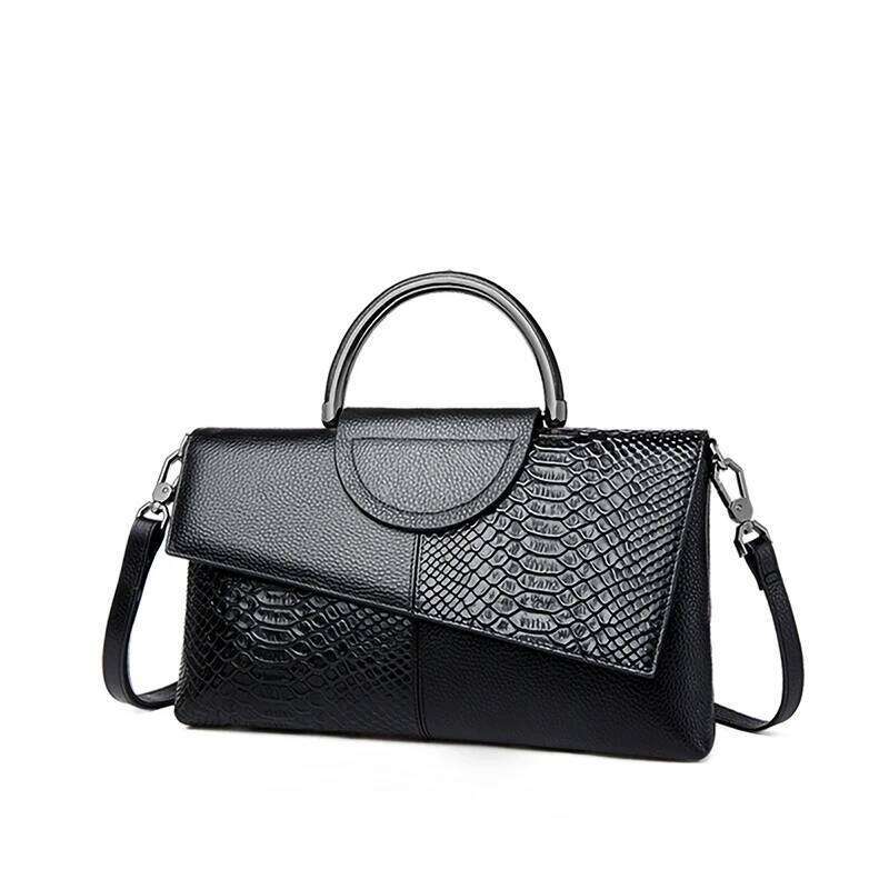 PU Synthetic Leather Women's Shoulder Crossbody Bag Fashion Casual Dinner Wedding Alligator Pattern Flap Handbag and Purse MASA