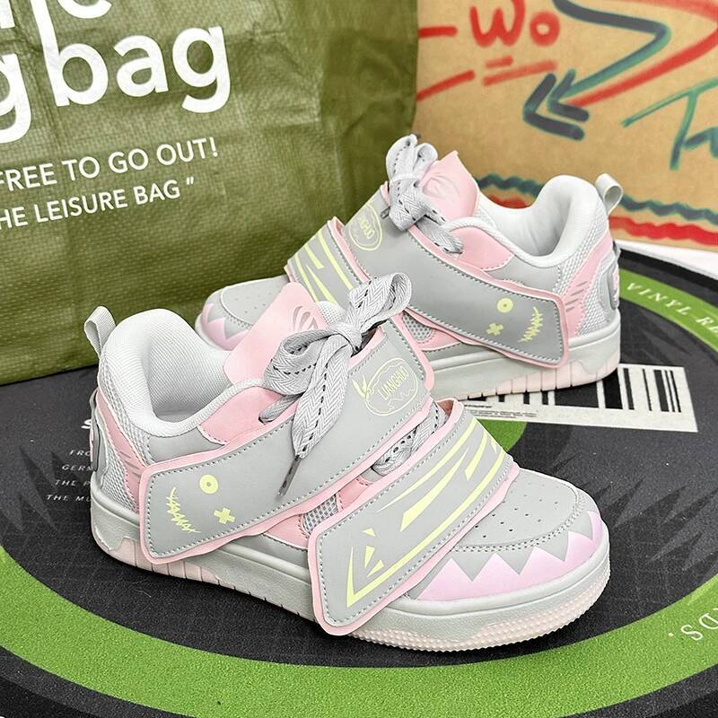 Ddmyoutdoor Ddmyoutdoor Fashion Pink Sneakers Comfortable Low Cut Lace Up Platform Skateboard Women Winter New Design S Sports Shoes Outdoor Outdoor S