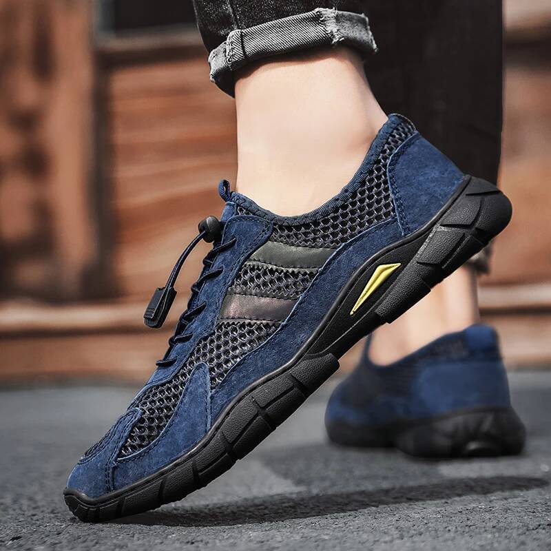 Ddmyoutdoor Men S Summer Sneakers Trainers Flat Bottomed New Outdoor Hiking Hollow Breathable Mesh Casual Shoes Tenis Masculino Outdoor Shoes