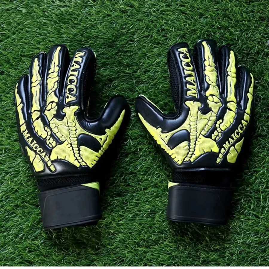 Adult Child Soccer Professional Goalkeeper Gloves Thicken Latex Soft Football Goalie Goal Keeper Glove 5 Finger Save Protection XJ250606
