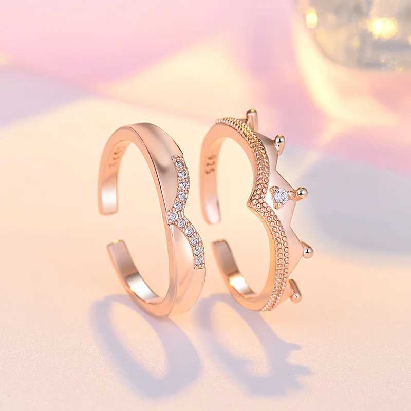 925 Sterling Silver Zircon Geometric Zircon Opening Ring For Women Fine Jewelry Wedding Accessories Party Gifts XJ250606