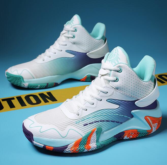 Leisure sports sneaker breathable basketball shoes anti slip and wear-resistant lightweight sports couple's running shoes learning Z 6.6-2