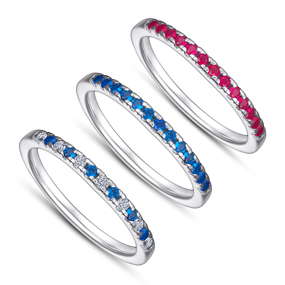 Free shipping s sterling sier simple ic designer for women men unisex couple love rings shine crystal dia cz zircon engagement wedding ring jewelry Fr