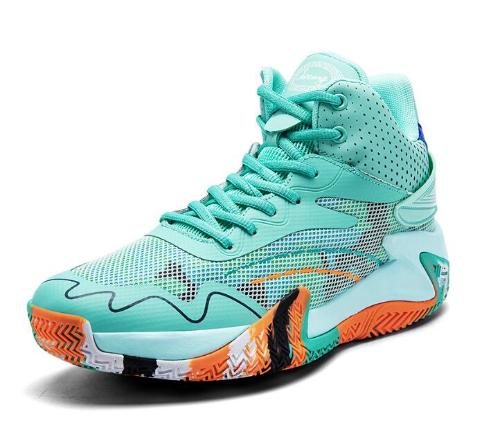 Leisure sports sneaker breathable basketball shoes anti slip and wear-resistant lightweight sports couple's running shoes learning Z 6.6-2