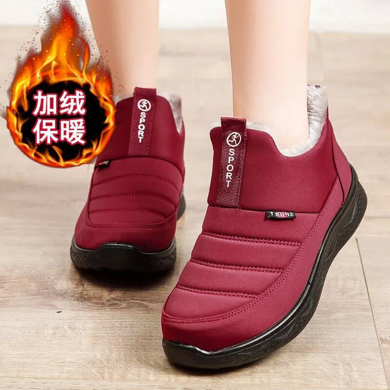 Ddmyoutdoor Snow Punk Slip On Platform Ladies Fur Waterproof Ankle Boots Casual Winter Shoes Women Botas Mujer Outdoor Shoes