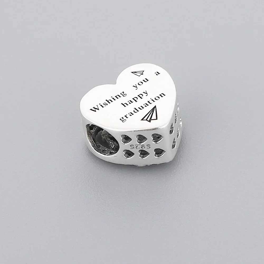 Fit Original Pan Charm Bracelet 925 Silver 2025 Class of Graduate You A Hpy Graduation Bead For Making Berloque New XJ250607