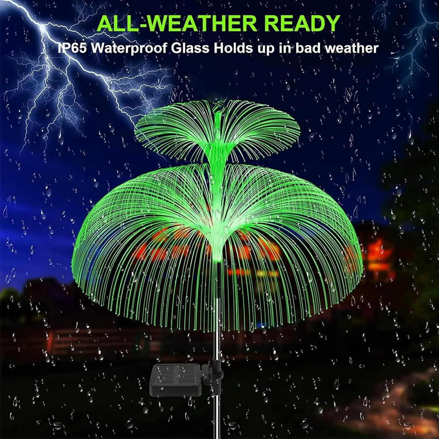 Double layer jellyfish solar decorative garden light outdoor IP65 waterproof LED decoration for courtyard lawn. XJ250606