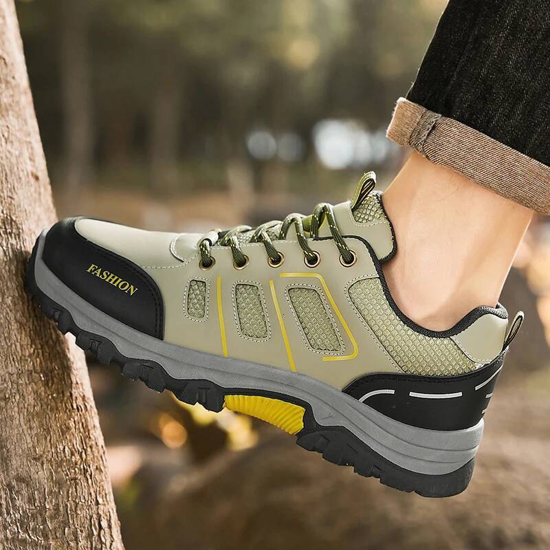 Ddmyoutdoor Men S Outdoor Mountaineering Mesh Thick Bottom Non Slip Sneaker Strap Wear Resistant Work Breathable Casual Shoes Zapatillas Outdoor Shoes