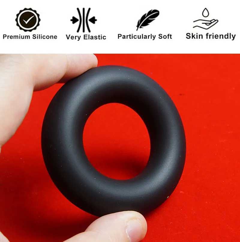 Increases Erection Strength Cock Ring Silicone Penis Rings Ball Stretcher Delay Ejaculation Cockring Sex Toys for Men XJ250607