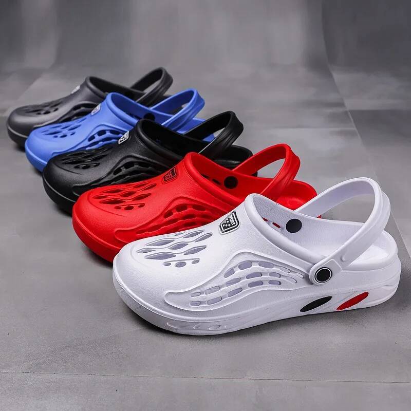 Ddmyoutdoor Summer Men Sandals Light EVA Women S Casual Shoes Couple Hole Shoe Clogs Lovers Home Garden Male Beach Flat Slippers Big Size outdoor shoe