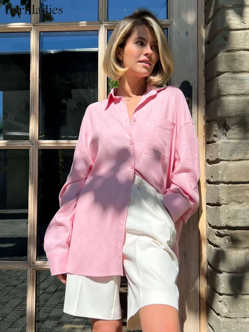 Bornladies Summer High Waist Shorts for Women Casual Loose Wide Leg Solid Shorts Female Short Pants Y2k Booty Shorts 250529