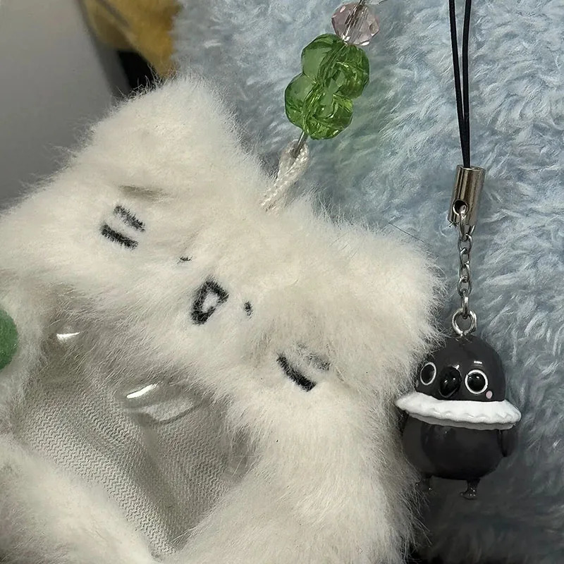 Game Love And Deepspace Sylus Grumpy Crow Cosplay Keychain Unisex Resin Phone Chain Keyring Key Chain Pendant Accessories Prop 250606