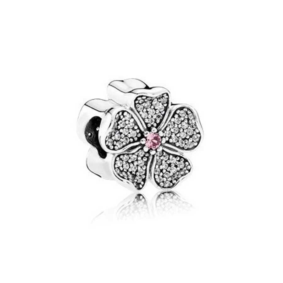 Europe New White Shining Zircon Series Charms Fit Original Bracelet Accories Beads Women Jewelry Gift 925 Silver PendantXJ250607