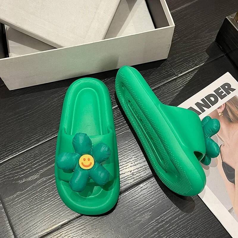 Ddmyoutdoor Women Summer Female EVA Outdoor Soft Thick Soled Bathroom Non Slip Girls Candy Color Beach Household Slippers Shoes outdoor shoes