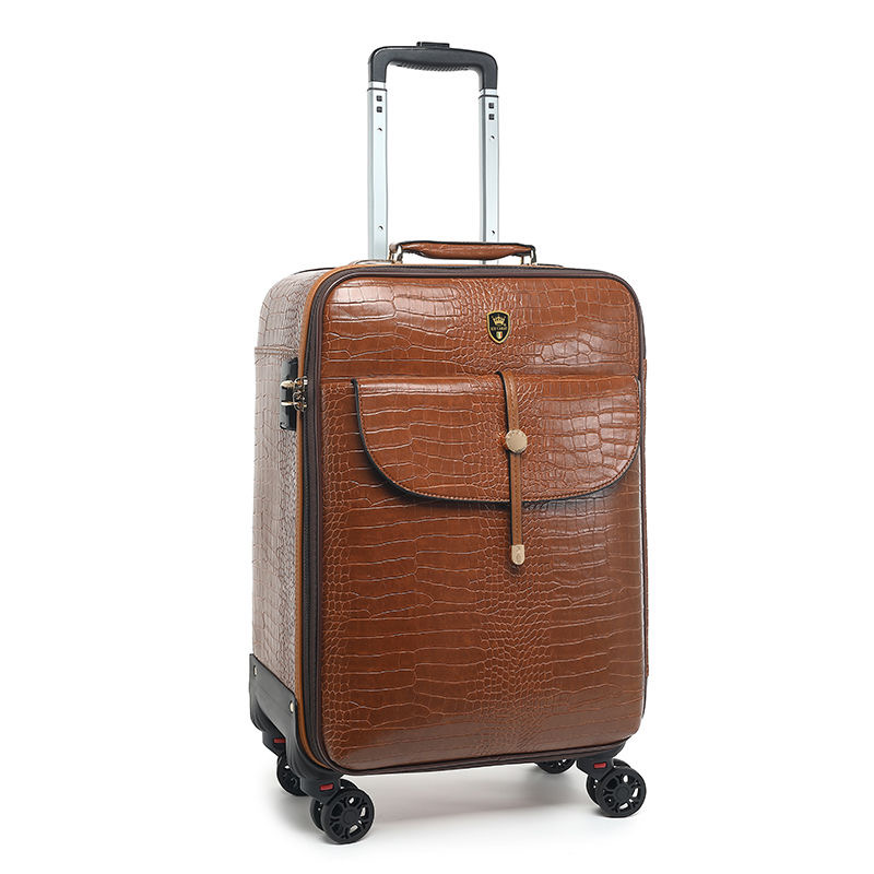 Suitcase designer luggage high-grade crocodile pattern luggage female suitcase 20 trolley case male password box 16 boarding box 24 suitcase