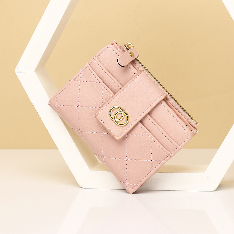 hot Free shipping new designer bag New women multi slot zero wallet and women short wallet with triple fold design