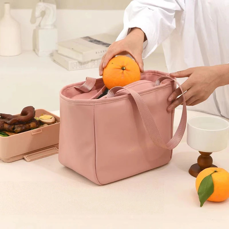 Fashion Women Tote Lunch Bags Outdoor Picnic Bento Lunchbox Cosmetic Storage Insulation Bag Portable Food Cooler Thermal Bag 250606