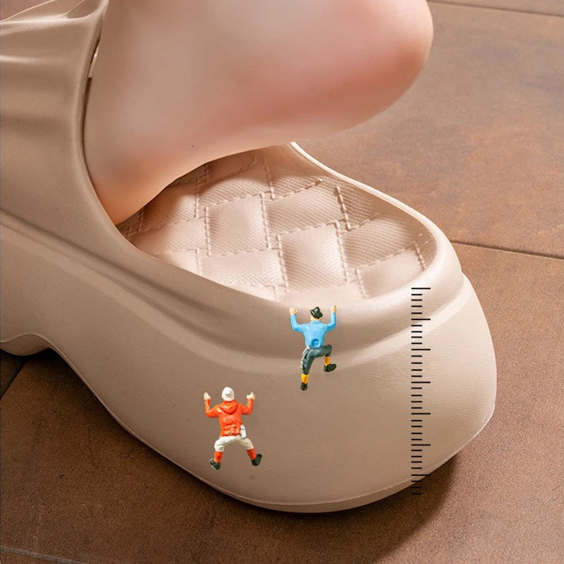 Thick Sole EVA Slippers for Women Fashion Home Platform Slippers for Summer Outwear Non Slip Elevated Sandals for Women 250605