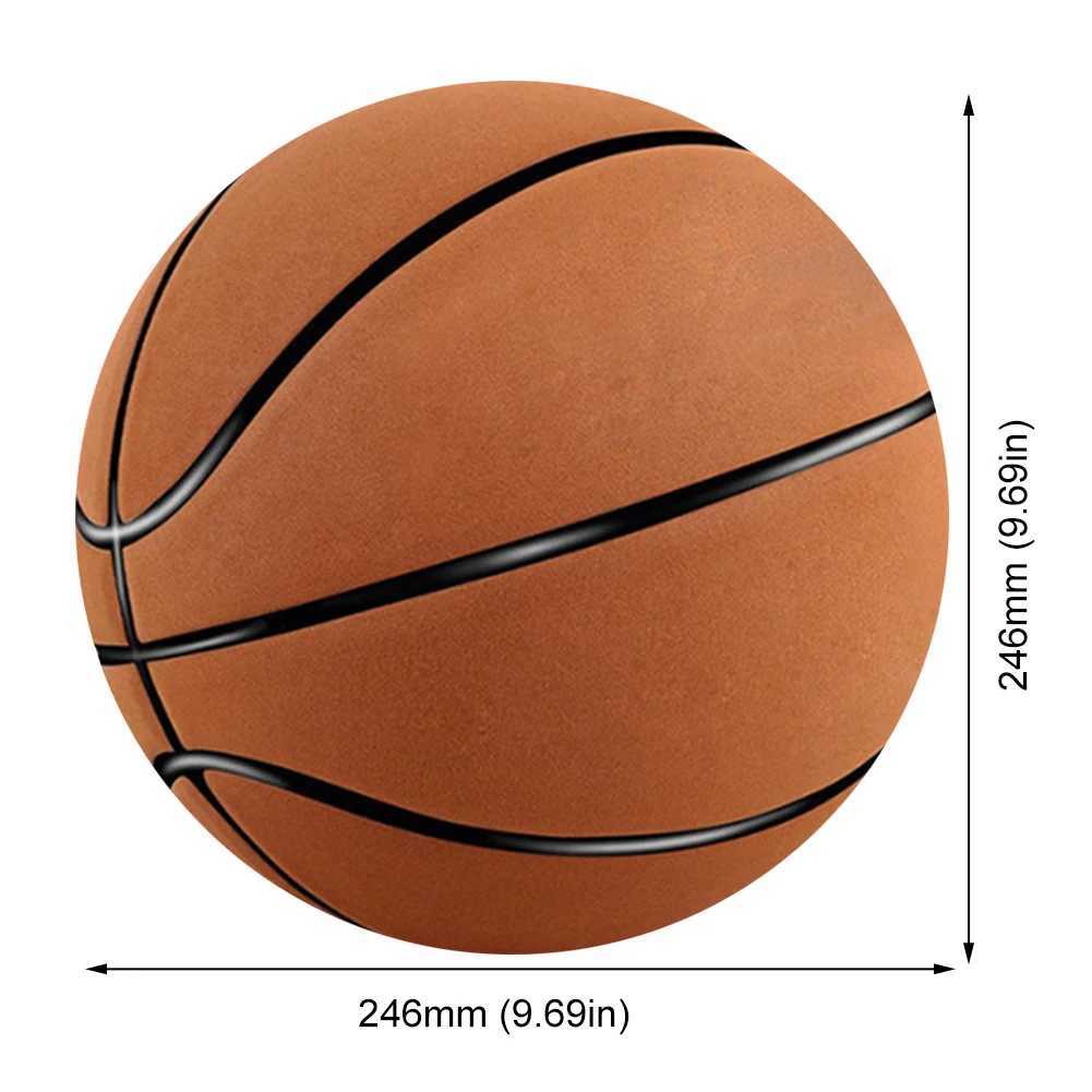 Size 7 Dribbling Training Ball Anti Slip Sports Basketball High Elasticity Suede Microfiber Basketball for Training Competition XJ250606