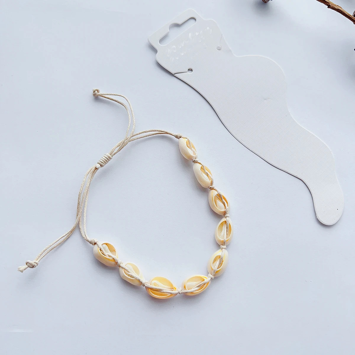 Seashell anklets womens rope braided beach resort Bohemian style accessories ornaments 250528