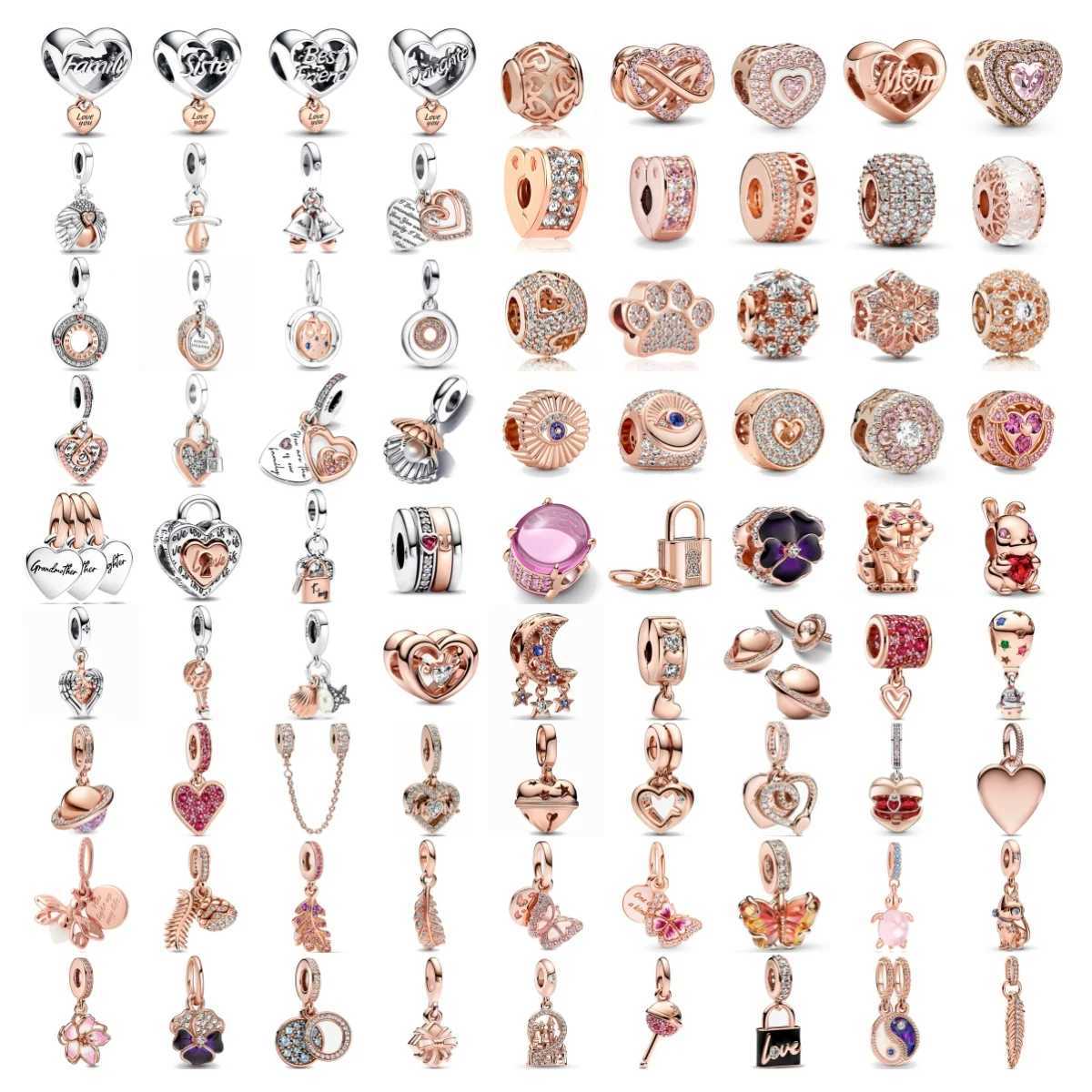 2024 Yeni 925 Sterling Gm Kaplama Kabuk nci Sarkt Boncuklar Orijinal Avrupa Charms Bileklik Diy Tak Aksesuarlarna Uygun XJ250607