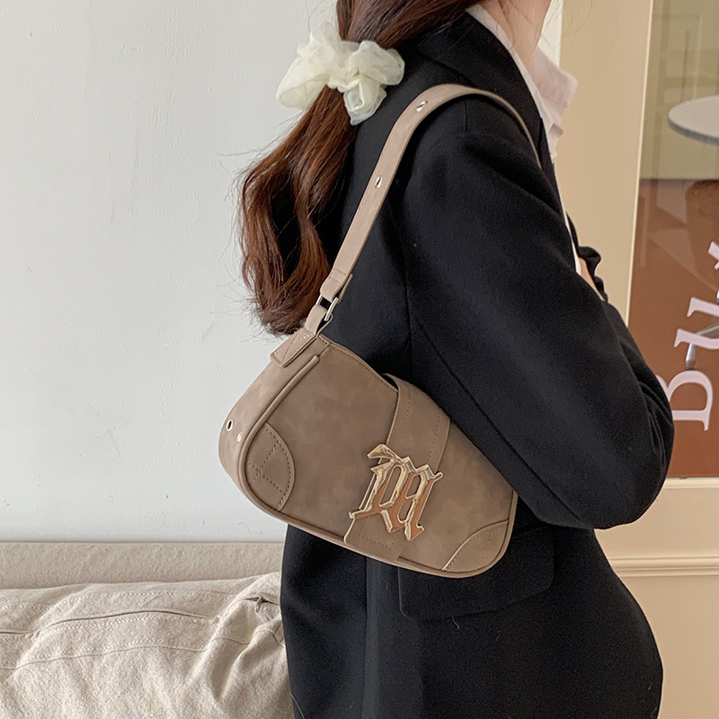 designer 2025 Spring Summer New Niche Bag Women Retro Suede Baguette Bag Shoulder Handbag Millennial Hot Girl Underarm Bag
