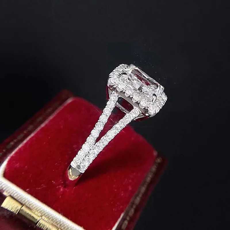 925 Sterling Silver Fashion Female Engagement Ring Shiny Cubic Zirconia Finger Jewelry Trendy Bridal Wedding Band Accessories XJ250606