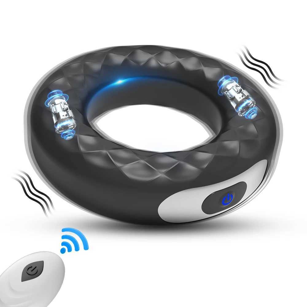Remote Control Cock Ring Vibrator for Men Remote Control Penis Rings Delay Ejaculation Erection Masturbator Sex Toys for Men XJ250607