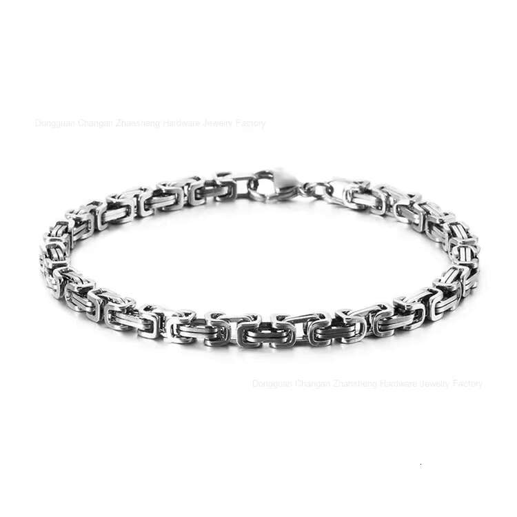 Popular Mens Hiphop Fashion Cuban Chain High Grade Link Design Gold and Silver Plate Bracelet