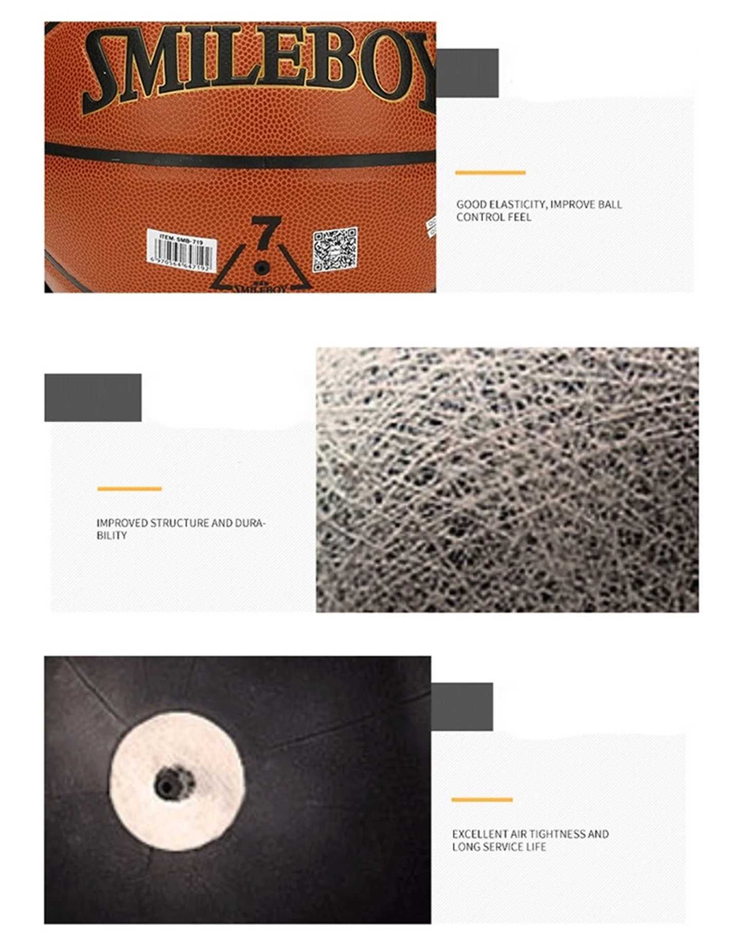 School Training Camp Competition Size 7# PU Basketball Wear-Resistant Non-Slip Moisture-Absorbing Ball XJ250606