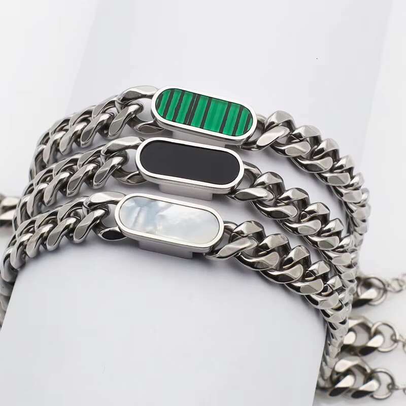 2024 Hot Selling Hip Hop 18K Gold Plate Stainless Steel Chunky Cuban Link Shell Bracelet Necklace