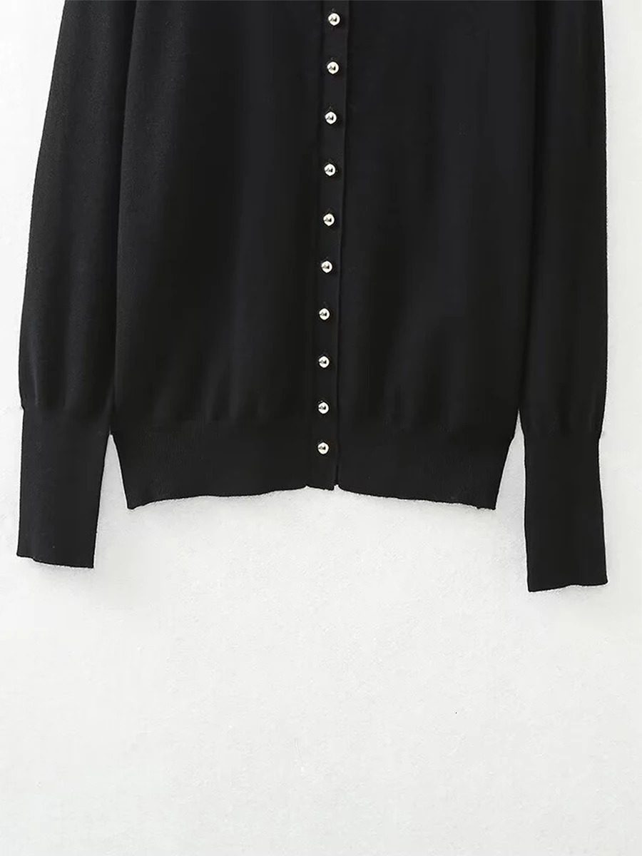 Women s VNeck Button Up Cardigan Sweater with Pockets Cozy Knitwear Long Sleeve Casual Fall Winter Tops Streetwear Fashion 250530