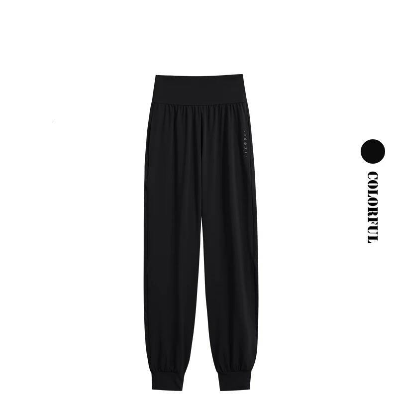 DRUR Women Sports Summer High Waist Breathable Versatile Yoga Pants Female Sweatpants With Pocket Running Trousers Gymwear