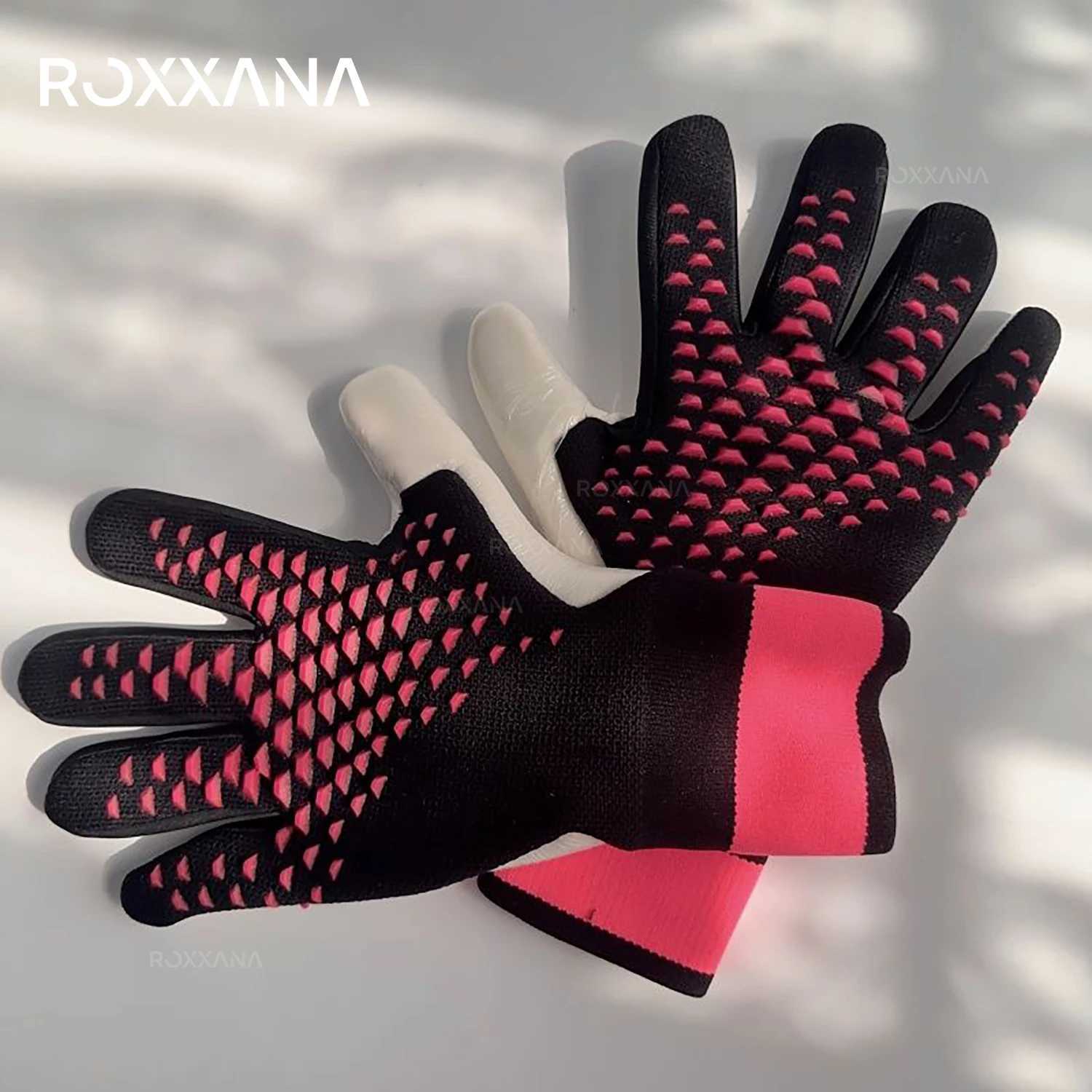 ROXXANA New Soccer Goalkeeper Wear-Resistant Gloves Men Children Training Gear Adult Thickened Latex Finger Protection Football. XJ250606