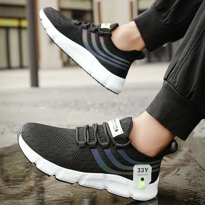 Ddmyoutdoor Men Trendy Sports Outdoor Breathable Platform Soft Sole Tennis Light Lace Up Running Versatile Comfortable Casual Sneakers Shoes Outdoor S