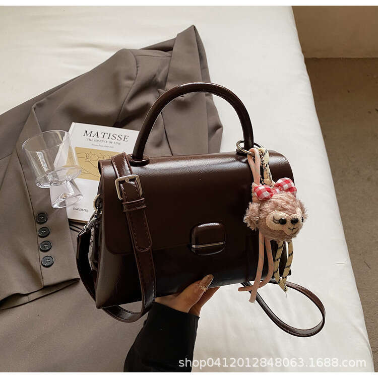 Large Capacity Tote for Women 2025 New Fashion Underarm Crossbody Small Square Bag Soft Leather Casual Texture Stylish Trendy