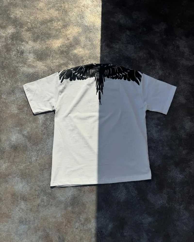 Retro Harajuku Gothpunk Oversized Cotton Round Neck T-shirt Men Y2k 2025 New Summer Casual Fashion Hip-hop Rock Streetwear Women W250607