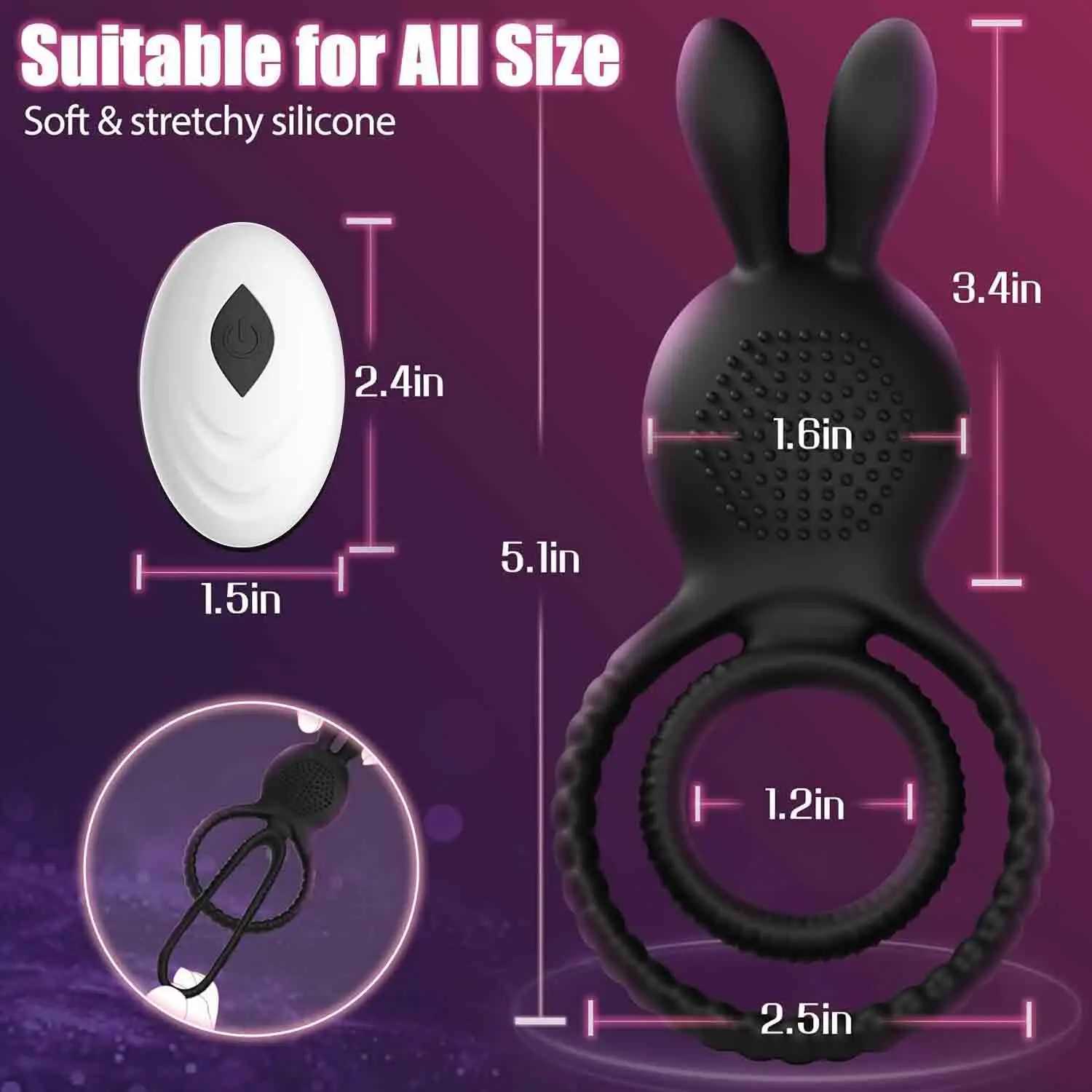 Vibrating Cock Ring Vibrator Adult Sex Toy with Vibrations Longer Harder Stronger G Spot Clitoral Stimulator Penis Ring Erection XJ250607