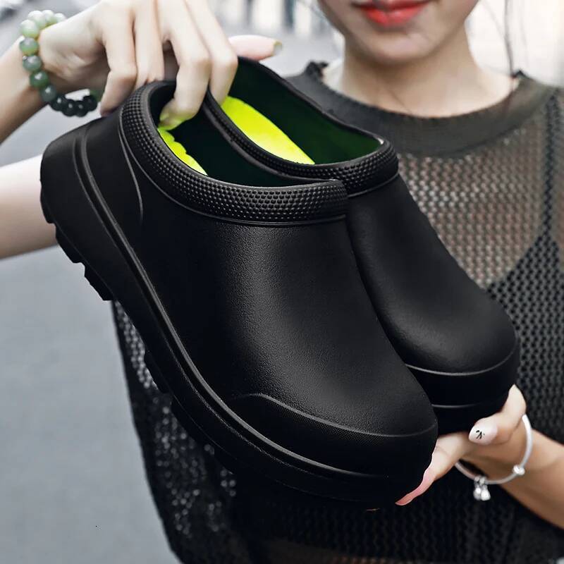 Ddmyoutdoor Women Anti Slip Water Large EVA Chef Nurse Work Elegant Platform Sandals Garden Beach Waterproof Kitchen Shoes Outdoor Shoes