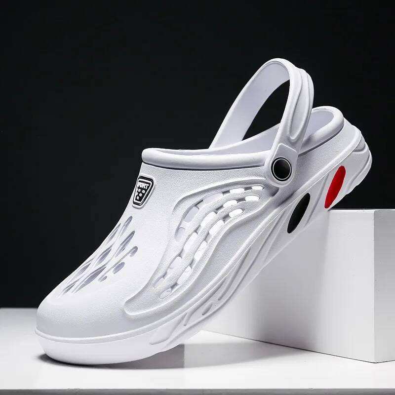 Ddmyoutdoor Summer Beach Sandals Breathable Men Casual Shoe Hole Shoes Light Clogs Home Garden Outdoor Male Flat Slippers Big Size outdoor shoes